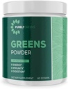 Superfood pulver med Spinat, Kale & Beet Root Powder, Daily Super Greens pulver støtter Digestive, Gut Helse, Energi, Immunitet, Smoothie Bland med Veggie & Fruit Powder, 60 Serveringer