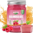 ACEYO (12 OZ) Irsk sjø Moss Gel organisk rå vegansk bringebær flavor 102 vitaminer og mineraler Wild Harvested Ikke-GMO immunforsvar Booster Thyroid Digestiv støtte