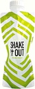 Sammenleggbar Shaker-flaske for proteinshaker, kosttilskudd - 12 Ounce Reusable, Resirkulerbar, Reiseflaske