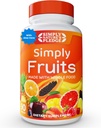Bare naturens pledge - 90 fruktkapsler - laget med hele maten Superfoods, pakket med 25 forskjellige frukter - 100% soya gratis