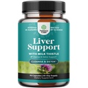 Natures Craft Liver Cleanse Detox & Reparasjon - Herbal Liver Support Melk Thistle Supplement - Silymarin Melk Thistle Supplementer med Dandelion Root, Choline, Beetroot & Artichoke Extract - 90 Count