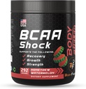 Aminosyre energi pulver med BCAA, beste intra og post trening gjenopprette drikke, muskel gjenoppretting og utholdenhet pulver med BCAA støtter muskelvekst, Honeydew Flavor, 292g - Laget i USA