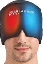 Form Fitting Gel Ice Headape Relief Hat - Kald terapi hodepine Relief Cap/Ice hodebrekk ispakkemaske, kald kompressor hodepine Relief Cap for tentsion & stress, 20% Mer Gel, Migraine Relief Svart