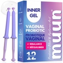 Muun Kvinners Vaginal Probiotika Jeg Yeast Infeksjon & BV Behandlingspakke 12 I Vaginal Moisturizer For Tørrhet & Fremme pH Balance I Feminin Odor Eliminering & Vaginal Helse I Hormon & Estrogen Gratis