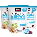 FORCE FACTOR Amazing Ashwa for stress relief, minne, fokus og immunstøtte helse, Ashwaganda Supplement med KSM-66 Ashwagandha for stress, 180 myk Chews