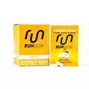RUN GUM Frukt Energi Chewing Gum 50mg Koffein Taurin & B-vitaminer Per Piece, 24 stykker (pakke med 12) Sukkerfri, Zero Calorie, Ingen Aspartam, og Glutenfri