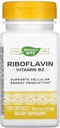 Naturens måte vitamin B2, 100 mg Riboflavin, 100 kapsler, pakke med 2