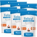 L-Lysine Myke Chews for katter (60 myk Chews) - støtter immune, pustende og øyehelse. Eases Sneezing, Runny Nese og Vannige øyne. Salmon Flavor - (6 Pack)