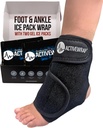 Active Wrap Fot & Ankle Ice Pack Wrap for hæl, Arch, og Ankle Discomfort, hevelse, sorg og skadegjenvinning - Reusable Hot & Cold Wrap med justerbare komprimeringsstropper