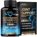 Glucosamine Chondroitin MSM Collagen | FSA HSA kvalifisert | Fellesstøtte Supplement 2800 mg | laget i USA | FSA godkjente produktelementer | Fleksibilitet ernæringsvitaminer | For menn og kvinner, 120 kapsler