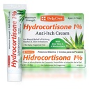 De La Cruz 1% Hydrokortison creme - Maksimal styrke - Topisk Anti-Itch Hydrokortison Cream med Aloe Vera og Moisturizers for tørr hud, rødhet, dermatitt, Eczema og Rashes - 1 OZ (28g)