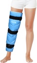 REVIX Full Ben Ice Pack Wrap rundt hele beinet, Reusable Gel Cold Wrap for Hip, Thigh og Knee, Mykt Cold Comppress Ice Pack Erme med 3 stropper