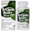 Genceutic Naturals R-Lipoic Acid Dietary Supplement | Vegetarisk | Vegansk | Glutenfri | Ikke GMO | 300 mg (60 kapsler) | Enkelt tall
