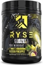 RYSE Godzilla X Noel Deyzel Pre Workout pulver - Passion Pineapple - 400mg Koffein, høy stimul Pre-Workout for menn og kvinner med Citrulline & Beta Alanine - energi, pumpe og fokus - 20/40 Serveringer