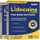 Sumifun 4% Lidocaine Patches Plus 1% Menthol - 30 teller maksimal styrke OTC smerte lindring patches for rygg ache Stiff hals ledd smerte muskel Soreness Topisk analgesisk