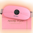Besky Oppvarming Pad for Periode Kramper, Cordless Menstrual Oppvarming Pad, Oppvarming Pads med 3 varmenivå og 3 Massage moduser, for rygg eller periode smerte lindring, beste gaver for henne, kvinner og jente (Pink)