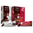 NuGo Dark Variety - Sjokolade Pretzel 12 Bars & Sjokolade Sjokolade Chip 12 Bars, 12g Protein, Vegansk, Glutenfri, Ikke-GMO, Kosher Pareve, 24 greve
