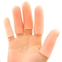 JKcare Large Finger Cots, 10 Pakke Silikon Finger Ermer Støtte for Trigger Finger & Arthritis - Deksler Beskytter for Cracked, Corn & Callus Pain Relief