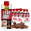 Lean Body Ready-to-Drink Sjokolade Protein Shake, 40g Protein, Whey Blend, 0 Sukker, Glutenfri, 22 vitaminer og mineraler, Labrada, 17 Fl Oz (Pack of 12)