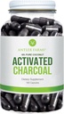 Antler Farms - 100% ren kokosnøtt Aktivert Charcoal, 180 kapsler 260mg - Wild Harvested, Jomfru Coconut Shell, USP Food Grade, Steam Aktivert, Ultra Fin