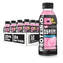 Protein2o 15g Whey Protein Isolere Hydration Drink Plus Energi og Focus, 350 mg Elektrolytter, Vitaminer B5 & B6, Sukkerfri, Bomuld Candy, 16,9 oz flaske (pakke med 12)