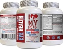 Jeg elsker MY PETS LLC Dog Eye Supplement - Hunde Eye Health Complex - Premium Formula - Vet Anbefalt - Hundelutein - 1 flaske (60 behandlinger)