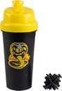 Karate Kid Cobra Kai 25oz Shaker Flaske w/Blender Mixer Ball - Drikkemålinger, Fliptop, Leakproof Skrue Lid-Blend Protein pulver, Sportsdrikker, Skaker, Smoothies - Offisielt lisensiert