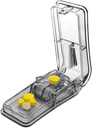 Pill Cutter for små eller store piller. Den beste flere piller Splitter noensinne! Design i USA. Fordobles som en pilleboks. Ikke egnet for små piller. Keychain Pill Holder som en bonus. (Gray)