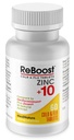 MediNatura ReBoost Zink +10 MAX Cold & Flue Symptom Relief Rask-Aktivering, Ikke-Drowsy Naturlig Soothing Homeopatisk Hjelper Redusere hele kroppen Discomfort, Cough, tretthet, Congestion - Sitron - 60 tabletter