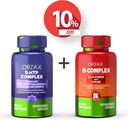 ORZAX 5 HTP Complex 100 Mg 120 Vegatable kapsler og vitamin B-kompleks, B-vitaminer med Choline & Inositol 120 kapsler, Bundle