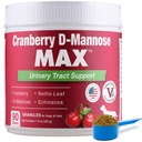 Cranberry D Mannose MAX-hund Urin Tract (UT) Helse, Blader og nyre støtte Supplement - UTI Bladder Control for hunder-Granules (90 doser)