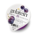 Meditasjon Gelatein Grape- High Protein, sukkerfri gelatin med 20 gram protein | Ideell for klare flytende kosthold, svelging vansker, bariatrisk, dialyse og onkologi (36 serveringer)