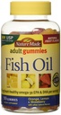 Natur laget fisk olje voksen gummier - oransje sitron & jordbær banan 90 Ct, pakke med 2