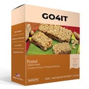 GO4IT Helsemåltid erstatningsbar, høyproteiner ernæringsbar, høy fiber, lav kalorier, KETO vennlig, On-the-go, Vekttap Mat Bar, 7/Box - (Peanut)