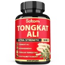 Satoomi 9in1 Tongkat Ali Root Extract - Ashwagandha, Tribulus Terrestris - 90 kapsler i 3 måneder - støttestyrke, energi og sunn immunforsvar