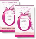 O-Shot 2 Pack Vegan Vaginal Probiotic + Prebiotic for kvinner, Cranberry Extract, Chicory Root, Vaginal pH, Urinal Tract, Digestion, Bloating, Ikke Dairy, Ikke GMO, Glutenfri, 60 Vege-Kapsules