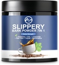 Slippery Elm, Organic Slippery Elm Bark pulver med L-Glutamine, DGL, Kamille, Aloe Vera, Fennel, Marshmallow, Naturlige urter for Soothing Throat & Digestive Support, 40 Serveringer