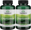 Swanson Chamille Stress Support - laget med tysk kamille Blomster - Herbal Supplement for å fremme stress, avslapping og søvn støtte - hjelper lett kropp og sinn - (120 kapsler), 2 pakke