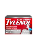 Tylenol ekstra styrke Acetaminophen Rapid release geler, ekstra styrke smertestillende og feber reduserer, gelkaps med laser-Drilled hull, 500 mg Acetaminophen, 50 ct