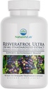 Naturens Lab Resveratrol Ultra - Antioksidant Supplement* - 250mg Trans-Resveratrol, Rødvin Ekstrakt, Grønn Te Ekstrakt- Ikke-GMO, Glutenfri, Vegan – 90 greve (3 måneders forsyning)