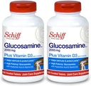 Schiff Glukosamin 2000mg med vitamin D3 og Hyaluronsyre, 150 tabletter - Joint Supplement (Pack of 2)