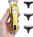 DSP Beard Trimmer for menn, trådløs hårklipper Shavers, ansiktshår Trimmer for Beard & Mustache Trimming, Profesjonell hårklippesett for menn Oppladbar LED-skjerm (Gold)