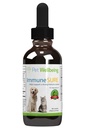 Kjæledyr velvære immunforsvar for hunder - støtter normale immunforsvar, Gut Flora Balance, Andrografer, Echinacea, vitamin C, sink - Veterinærformulert Herbal Supplement 2 oz (59 ml)
