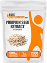 BulkSupplements.com Pumpkin Seed Extract Powder - Pumpkin Seed Supplement, Herbal Supplement - Vegan & Glutenfri, 500 mg per servering, 1kg (2,2 lbs) (Pack of 1)