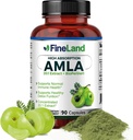 FineLand Amla (Indian Gooseberry) 20X Full Spectrum Extract – 30 600mg Ekvivalent per servering med BioPerine® for absorpsjon, rik på naturlig vitamin C, immun og digestiv støtte – 90 Vegansk kapsler