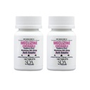 SDA LABORATORIES Meklizine 25mg Chewable tabletter, Anti-Emetiske, bringebær flavor, bevegelsessykhet og vertigo lindring for svimmelhet, besvimelse, flytende reisehjelp (2 flasker av 100 greve)