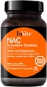 Inviter Helse N-Acetyl Cysteine (NAC) - støtter lever- og hjernehelse - Leverer essensielt aminosyre L-cystein og en prekursor til Tripeptid Glutathion - 60 vegetariske kapsler