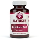 D MANNOSE med Cranberry Extract & Vitamin C - Urin Tract UT Cleanse & Blader Helse - Beskytter mot urinveistrakt infeksjoner UTI - Naturlig sunn flush & detox urenhet ® 60 Veg Capsule