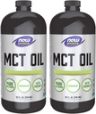 Nå Matvarer MCT 100% olje, 32 fl oz (pakke med 2)